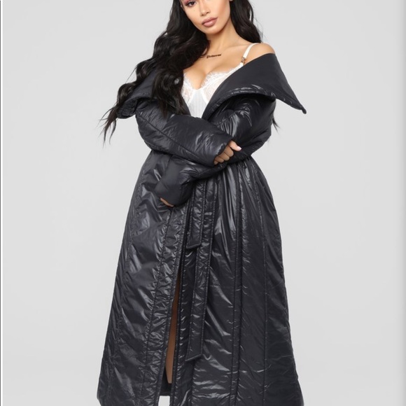 Fashion Nova Jackets & Coats Fashion Nova Long Bubble Coat Poshmark